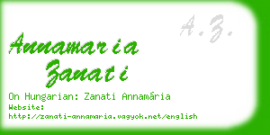 annamaria zanati business card